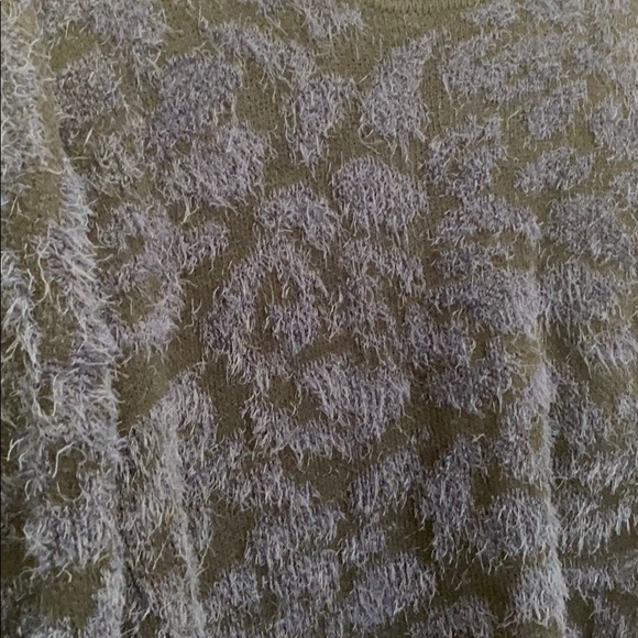 NWT 14Th & Union fuzzy jacquard knit sweater - Picture 3 of 6